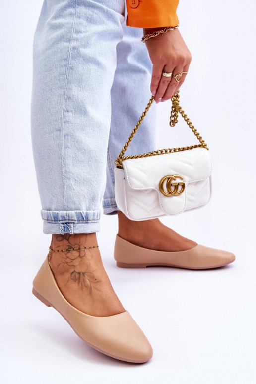 Modelo clássico Bailarina bege Stacee Modelo clássico Bailarina bege Stacee