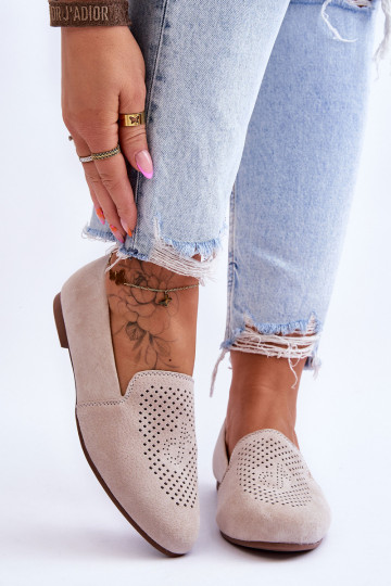 confeccionado em camurça Mocassins bege Giovana