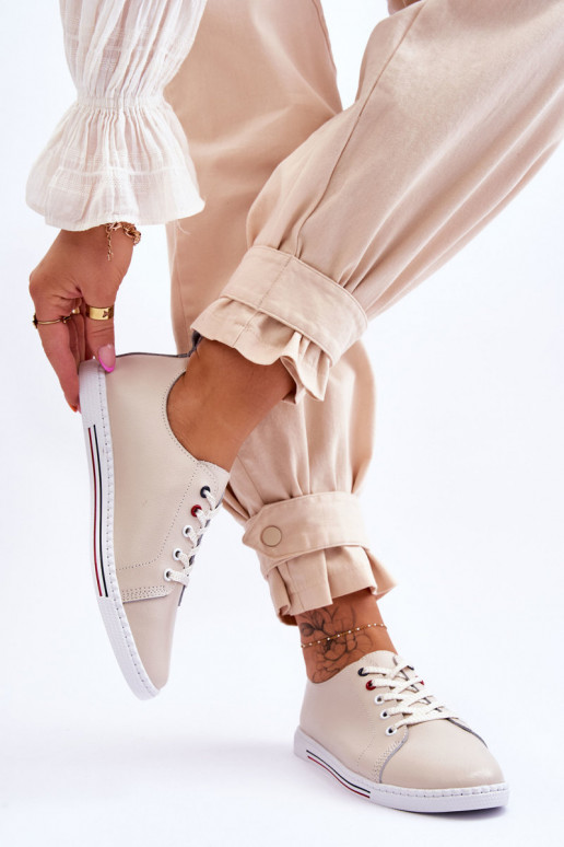 Sapatos de lazer femininos bege S.Barski LR268R Sapatos de lazer femininos bege S.Barski LR268R