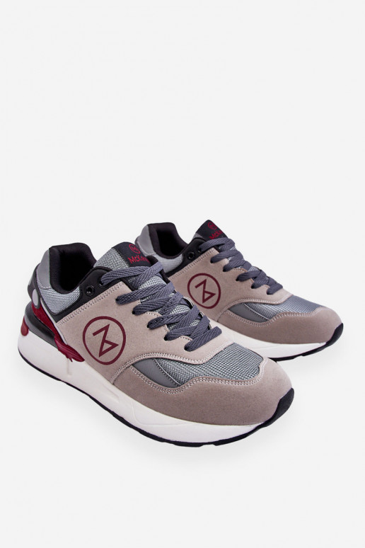 Calçado desportivo Stephen cinza-preto com atacadores Calçado desportivo Stephen cinza-preto com atacadores