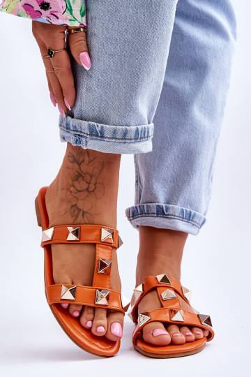 Chinelos cor laranja Mercure