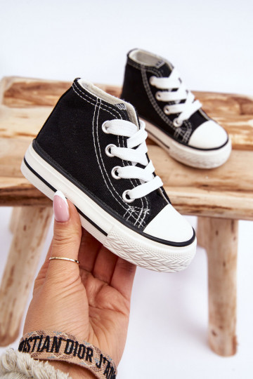 Calçado infantil com sola na cor preta Filemon