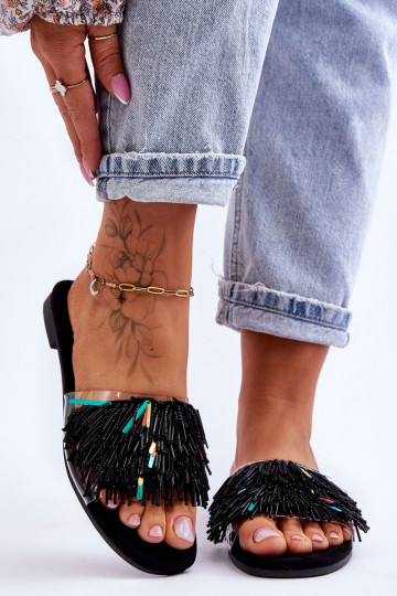 Chinelos S.Barski KV-576-4 cor preta