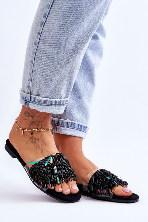 Chinelos S.Barski KV-576-4 cor preta