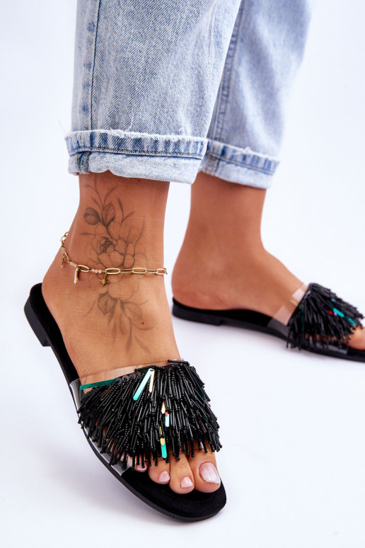 Chinelos S.Barski KV-576-4 cor preta