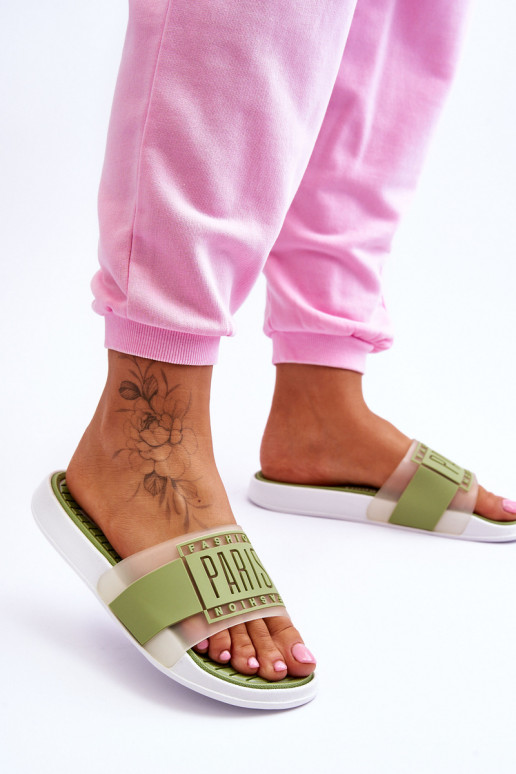 Chinelos estilo esportivo cor verde Sunrise