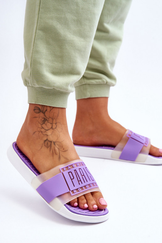 Chinelos estilo esportivo cor roxa Sunrise Chinelos estilo esportivo cor roxa Sunrise