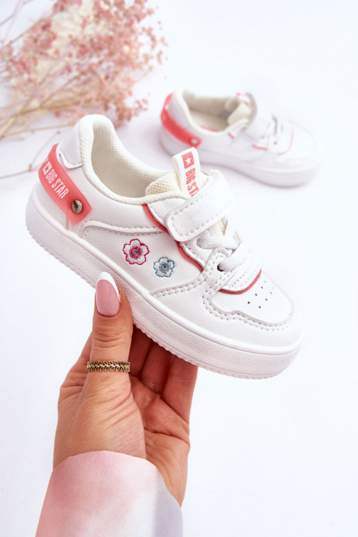 Calçado desportivo infantil Big Star JJ374082 cor branca