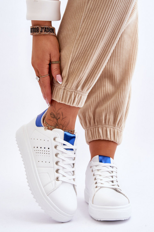 Sapatos esportivos Cor branco-azul Seja o primeiro!