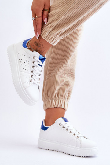 Sapatos esportivos Cor branco-azul Seja o primeiro! 2