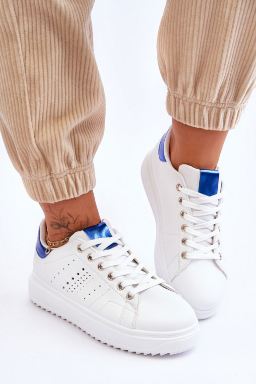 Sapatos esportivos Cor branco-azul Seja o primeiro! Sapatos esportivos Cor branco-azul Seja o primeiro!