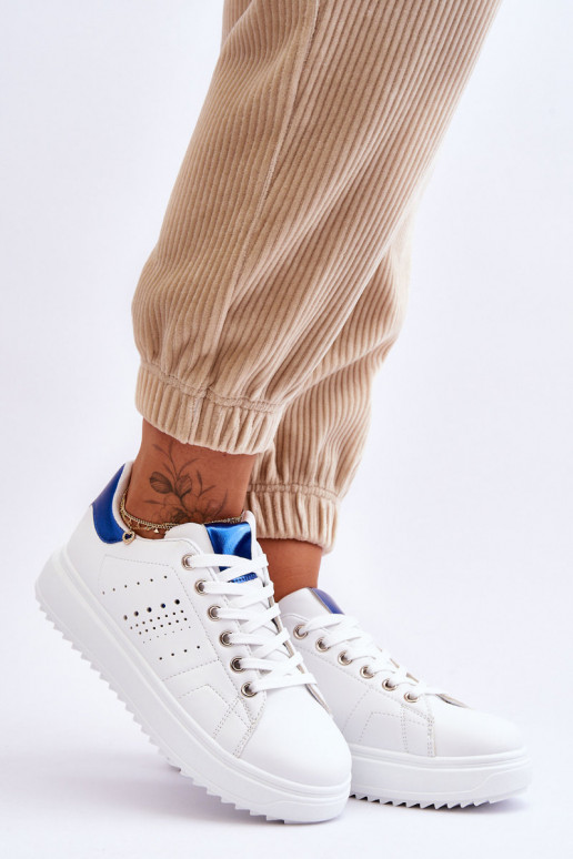 Sapatos esportivos Cor branco-azul Seja o primeiro!