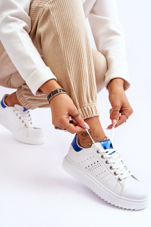 Sapatos esportivos Cor branco-azul Seja o primeiro!