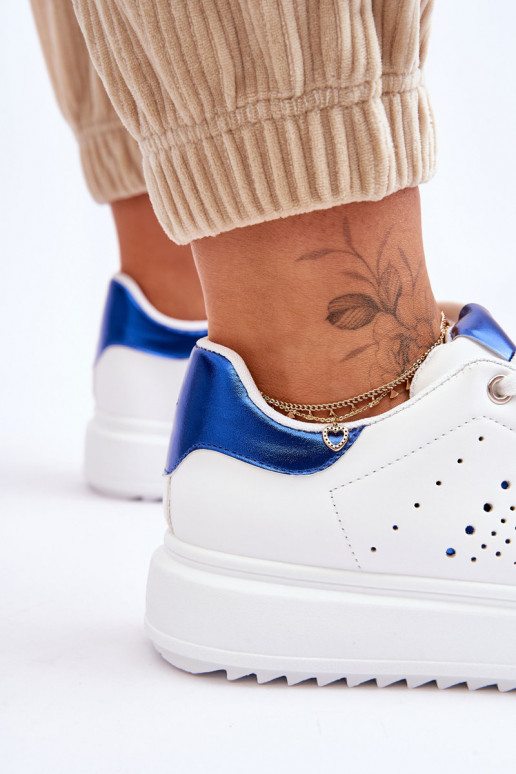 Sapatos esportivos Cor branco-azul Seja o primeiro! Sapatos esportivos Cor branco-azul Seja o primeiro!