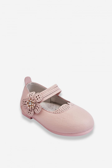 Bailarinas infantis com flor na cor rosa Cobi 2
