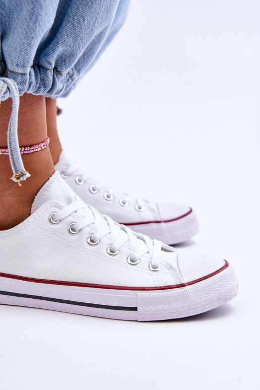 Calçado desportivo feminino de estilo clássico na cor branca Vegas Calçado desportivo feminino de estilo clássico na cor branca Vegas