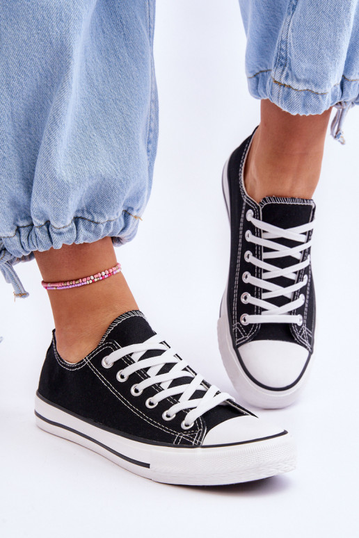 Calçado desportivo feminino de estilo clássico na cor preta Vegas Calçado desportivo feminino de estilo clássico na cor preta Vegas