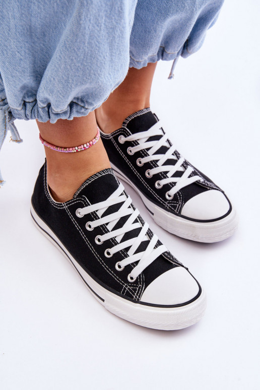 Calçado desportivo feminino de estilo clássico na cor preta Vegas Calçado desportivo feminino de estilo clássico na cor preta Vegas