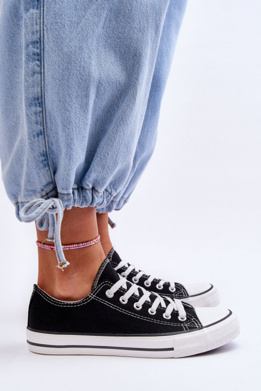 Calçado desportivo feminino de estilo clássico na cor preta Vegas Calçado desportivo feminino de estilo clássico na cor preta Vegas