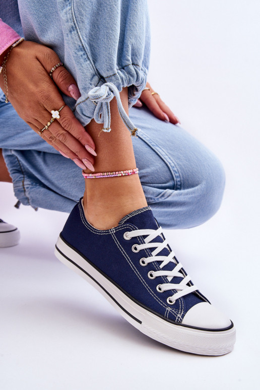 Calçado desportivo feminino de estilo clássico na cor azul escuro Vegas Calçado desportivo feminino de estilo clássico na cor azul escuro Vegas