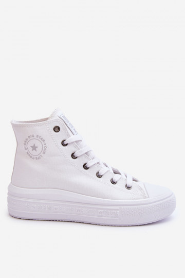 sapatos de lazer com sola Big Star LL274A183 cor branca 2