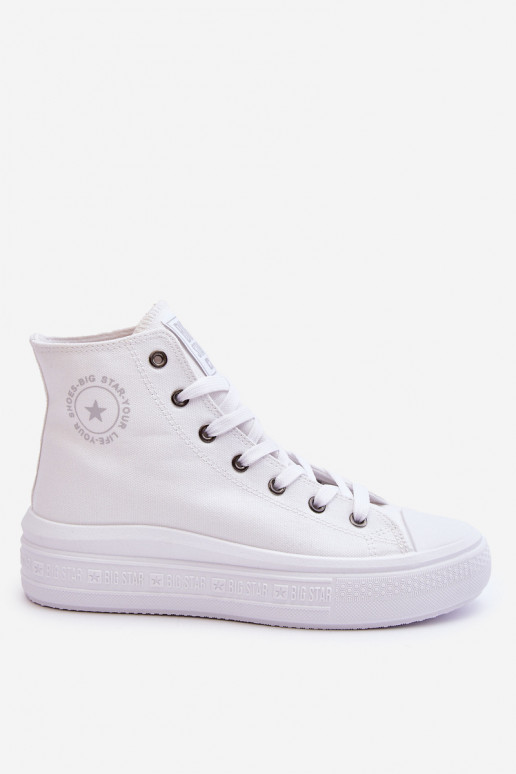 sapatos de lazer com sola Big Star LL274A183 cor branca