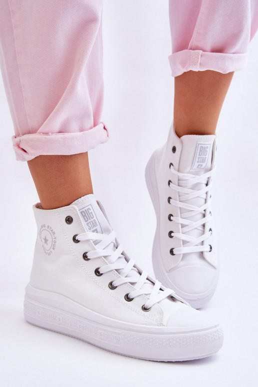 sapatos de lazer com sola Big Star LL274A183 cor branca