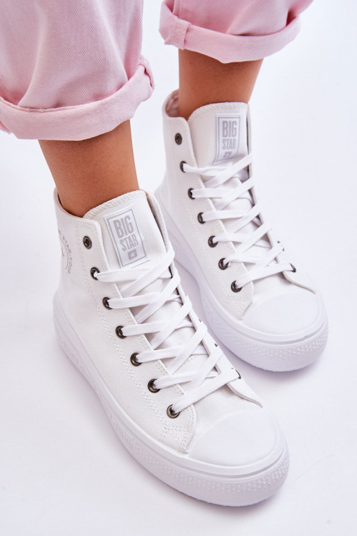 sapatos de lazer com sola Big Star LL274A183 cor branca