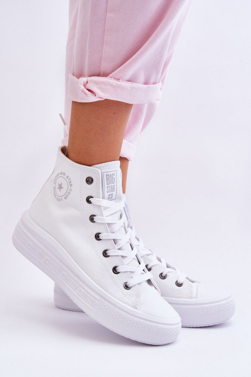 sapatos de lazer com sola Big Star LL274A183 cor branca