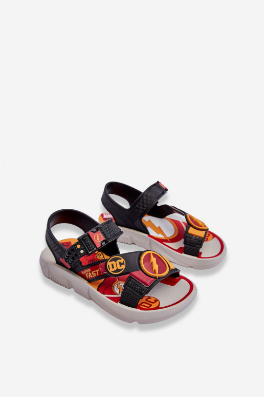 Sandálias infantis Flash Grendene Kids JJ385051 cor vermelha