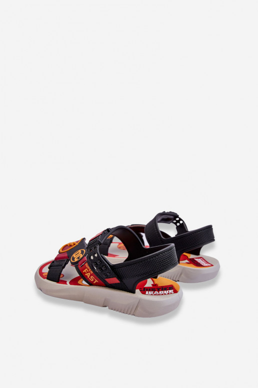 Sandálias infantis Flash Grendene Kids JJ385051 cor vermelha