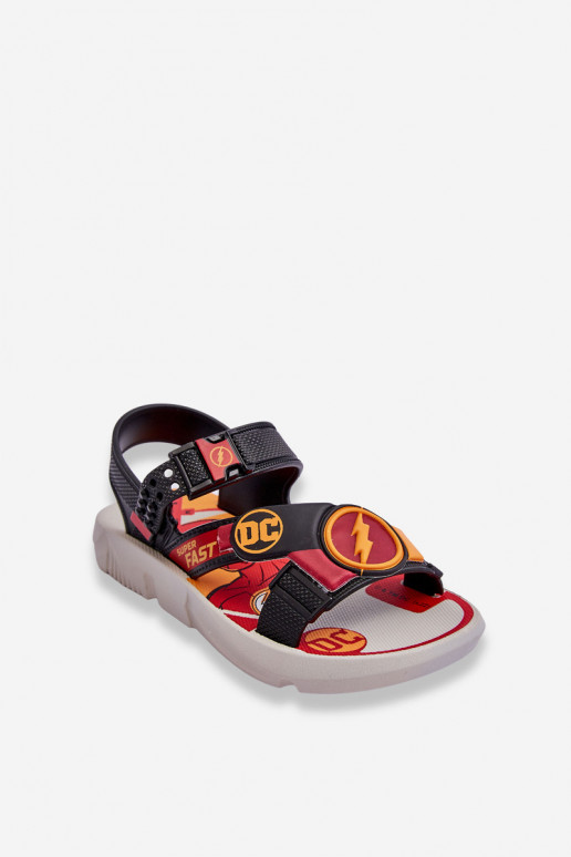 Sandálias infantis Flash Grendene Kids JJ385051 cor vermelha