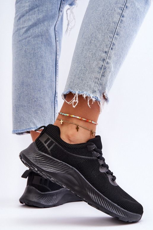 Calçado desportivo com atacadores estilo clássico na cor preta Darla Calçado desportivo com atacadores estilo clássico na cor preta Darla