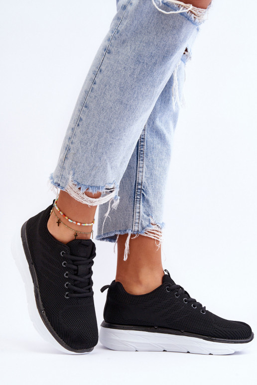 Calçado desportivo com atacadores na cor preta Lavarone Calçado desportivo com atacadores na cor preta Lavarone