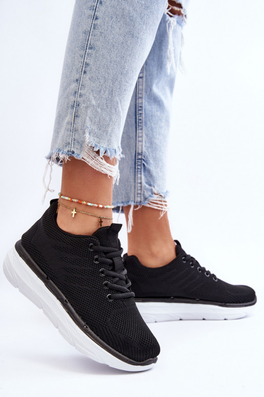 Calçado desportivo com atacadores na cor preta Lavarone Calçado desportivo com atacadores na cor preta Lavarone