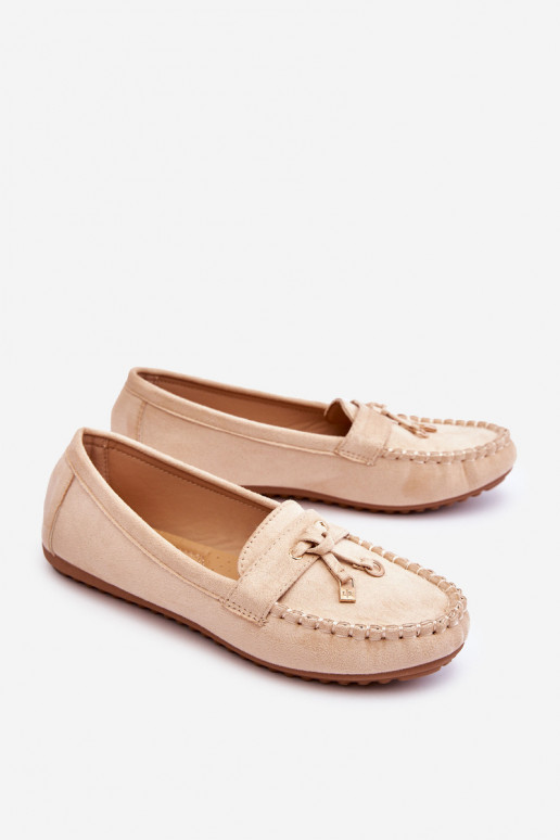 Mocassins clássicos de camurça bege Good Time