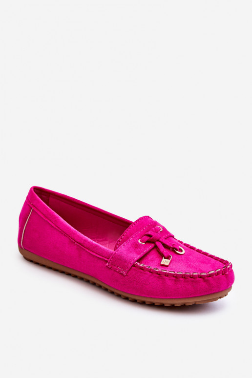 Mocassins clássicos de camurça em rosa Good Time