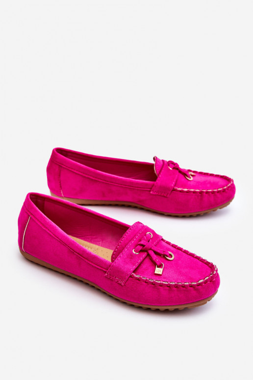 Mocassins clássicos de camurça em rosa Good Time