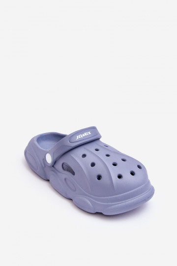Chinelos infantis tipo Crocs em azul Nublado