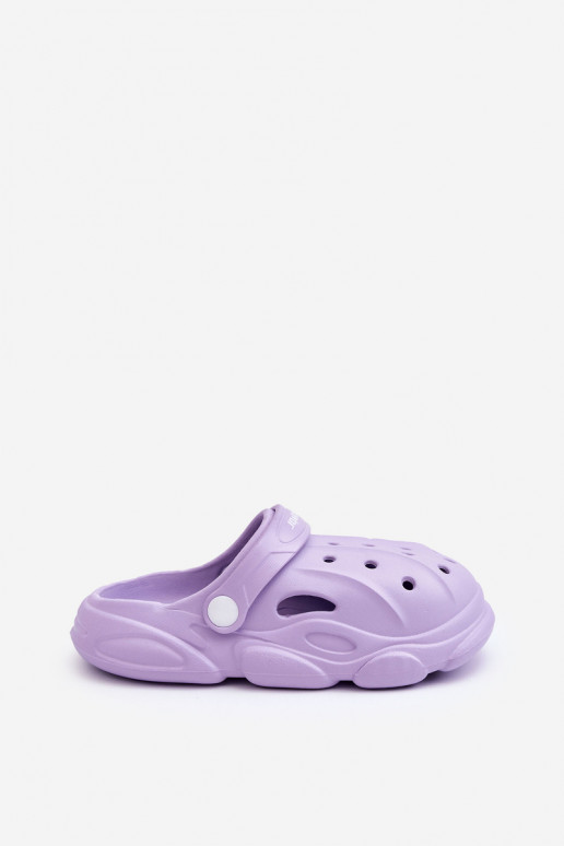 Chinelos infantis Crocs Roxo Nublado Chinelos infantis Crocs Roxo Nublado