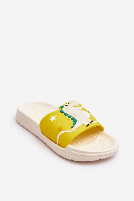 Chinelos infantis T-Rex bege Bernis Chinelos infantis T-Rex bege Bernis