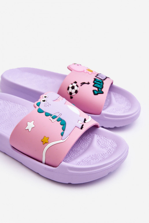 Chinelos infantis T-Rex Roxo Bernis Chinelos infantis T-Rex Roxo Bernis