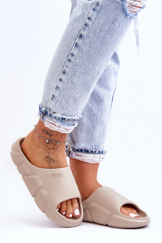 Chinelos Light Light Big Star LL274593 bege Chinelos Light Light Big Star LL274593 bege