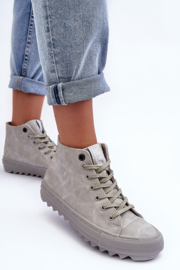 Sapatos de lazer Big Star Alto aquecimento cor cinza GG274070 2