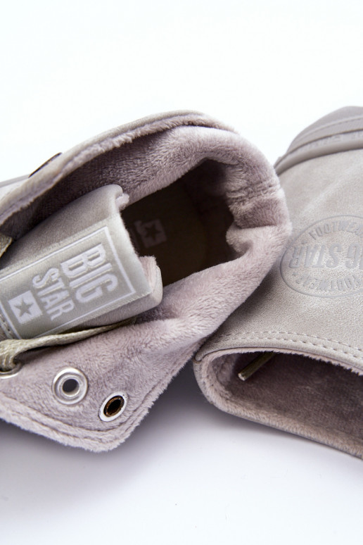 Sapatos de lazer Big Star Alto aquecimento cor cinza GG274070