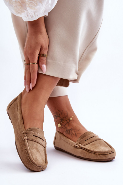 Elegantes mocassins de camurça Lenvie marrom