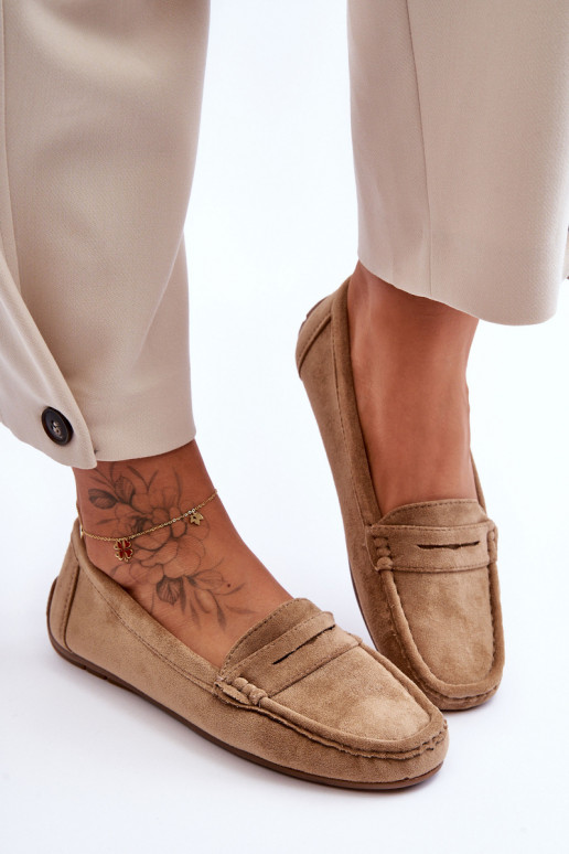 Elegantes mocassins de camurça Lenvie marrom