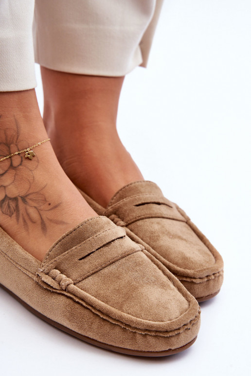 Elegantes mocassins de camurça Lenvie marrom