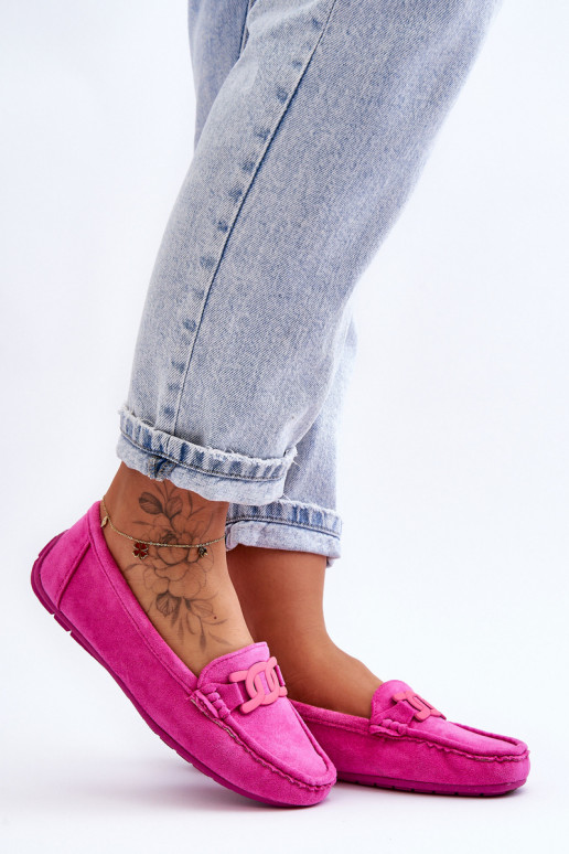 Mocassins de camurça rosa Rabell Mocassins de camurça rosa Rabell