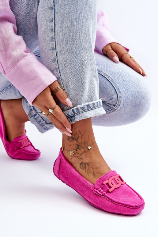 Mocassins de camurça rosa Rabell Mocassins de camurça rosa Rabell